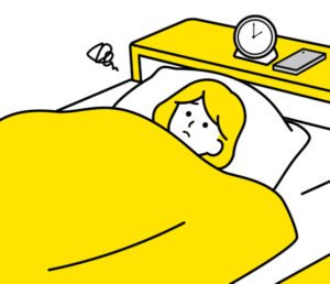 不眠の女性